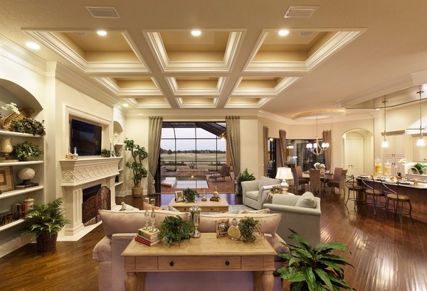 spacious living room decorative ceiling designs ideas
