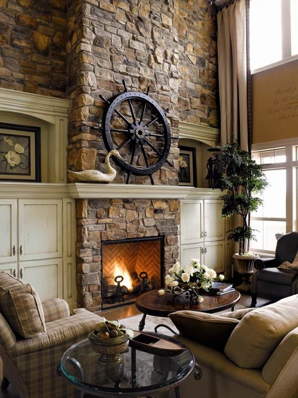 spectacular wooden mantel living furniture