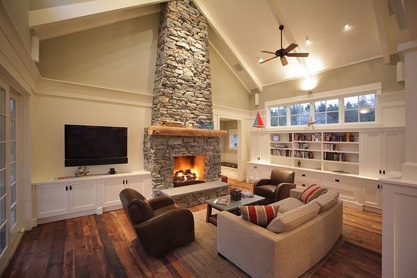 stone fireplaces living room furniture wooden flooring