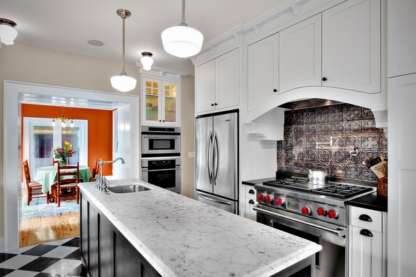 tin kitchen backsplash modern kitchen design
