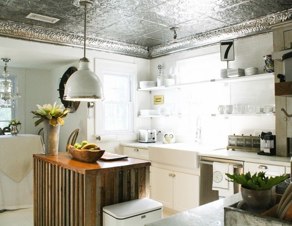 tin modern eclectic kitchen decorative