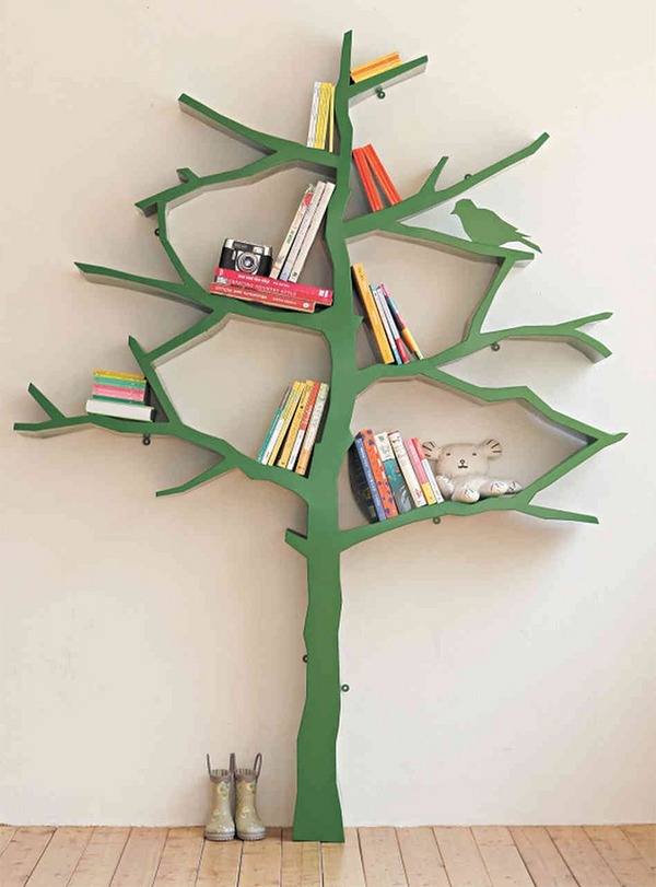 tree bookshelf design kids room furniture ideas