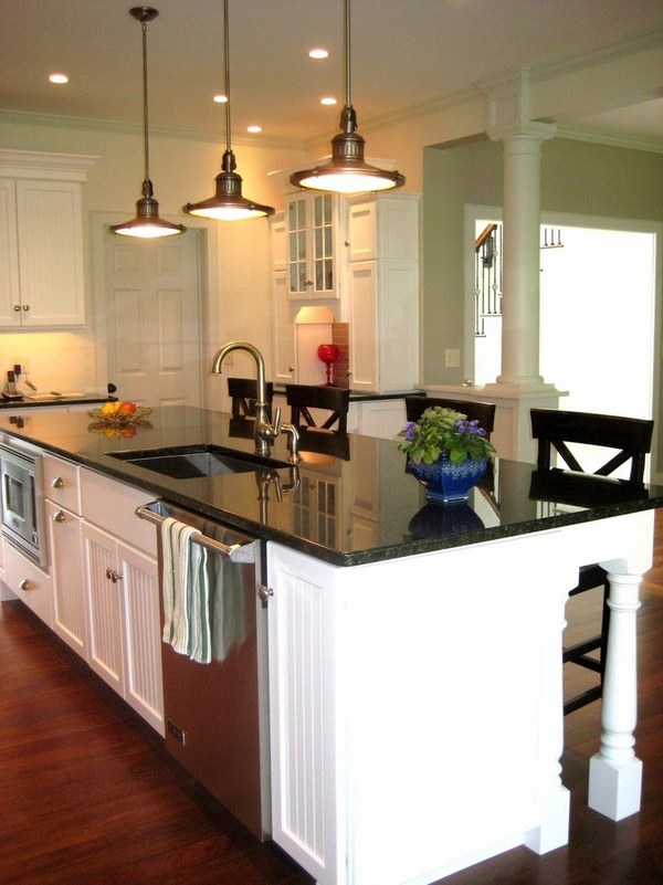ubatuba granite with white backsplash and kitchen cabinets pendant lighting