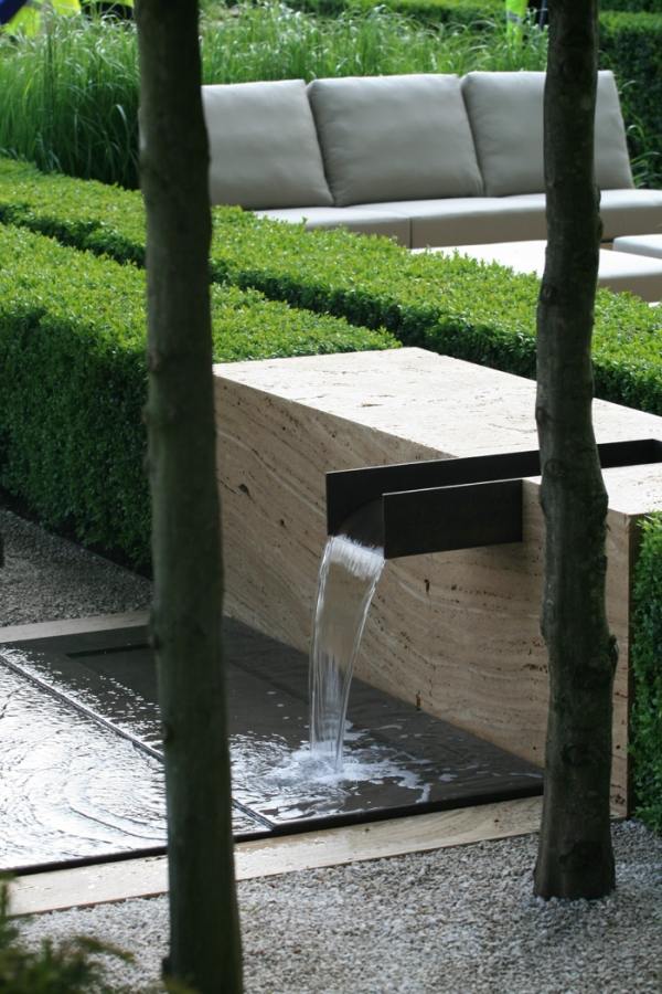 water feature for gardens design ideas hedge simple design 