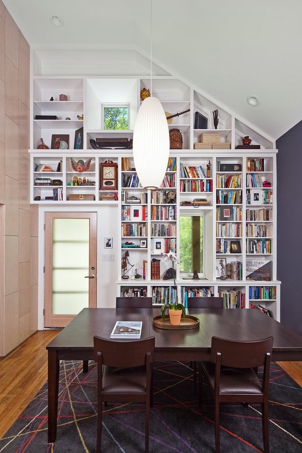 white wall bookshelves design ideas dining room interior ideas