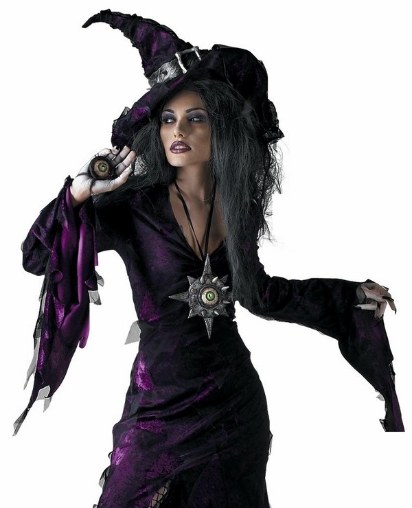 black purple pointed hat