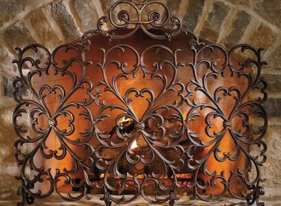 wrought-iron-fireplace-screens-decorative-fire-screens
