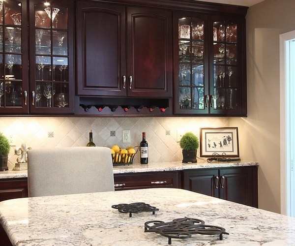 Bianco-Romano-granite-countertops-dark-kitchen-cabinets-contemporary-kitchen-ideas