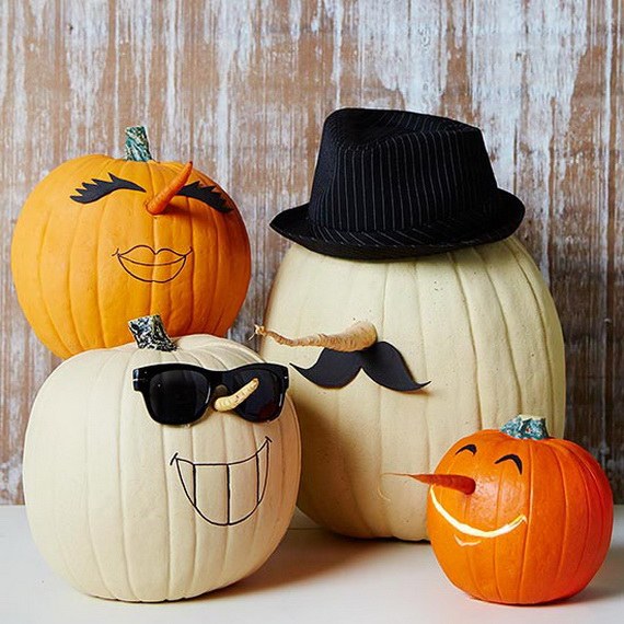 Cool easy pumpkin design Halloween crafts for kids
