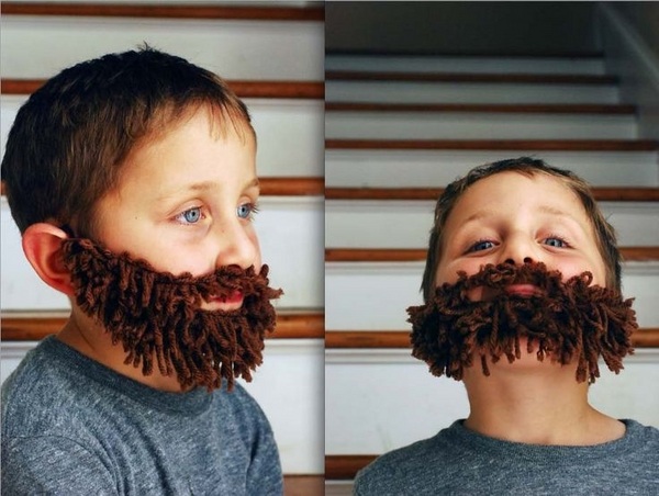 DIY kids fake beard