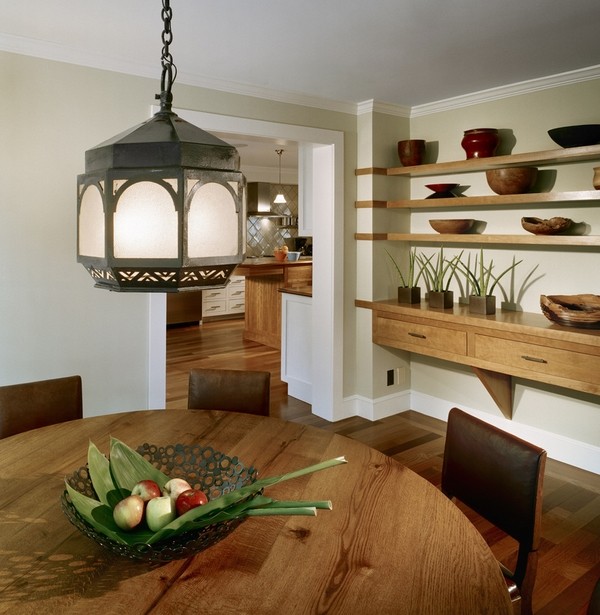 Dining room furniture wood lantern chandelier
