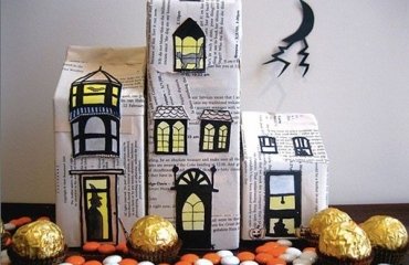 Halloween-paper-craft-ideas-homemade-halloween-decoration-haunted-house