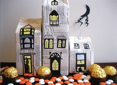 Halloween-paper-craft-ideas-homemade-halloween-decoration-haunted-house
