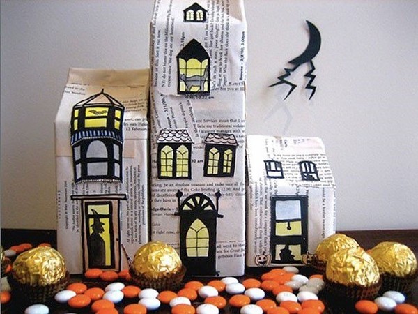 Halloween-paper-craft-ideas-homemade-halloween-decoration-haunted-house