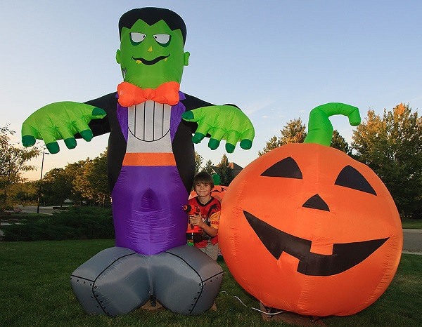 Inflatable-Halloween-Frankenstein-decorative-pumpkin quick garden decoration