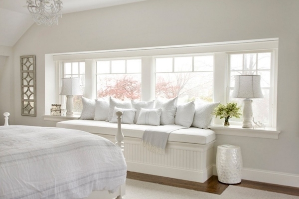  bedroom furniture ideas white interior window seat pillows 
