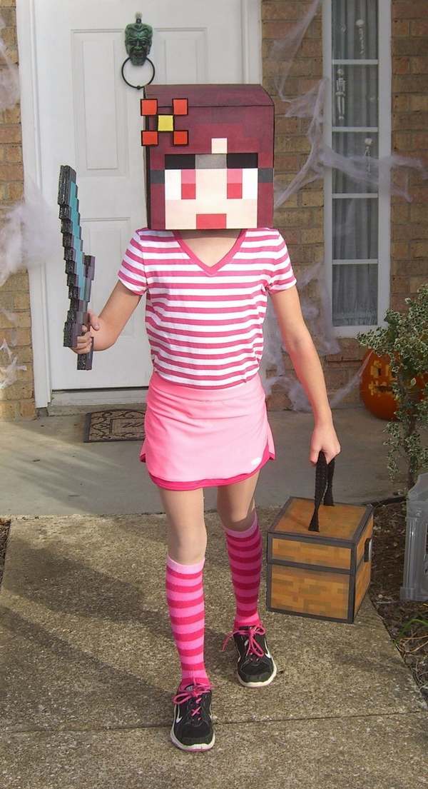 Minecraft costumes fors girls pink