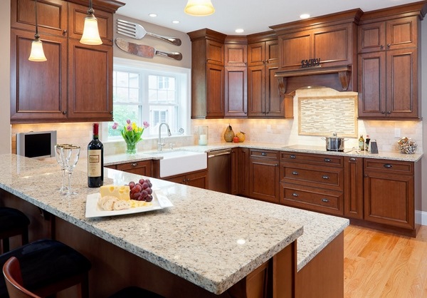 Modern kitchen design granite countertops