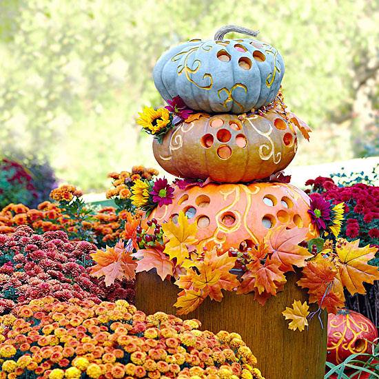 Pumpkin-carving-ideas-Halloween-decoration-garden-decoration-ideas