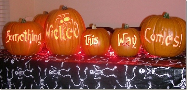  carving designs Halloween decorating ideas mantel decoration
