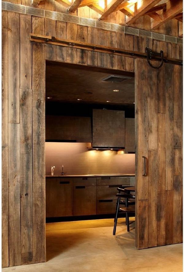 awesome sliding barn doors rustic kitchen design
