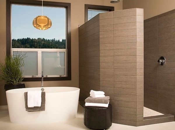bathroom ideas modern shower tiles freestanding tub