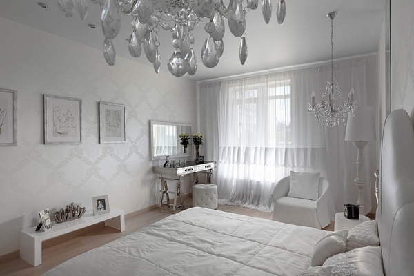 beautiful white crystal chandelier white armchair 