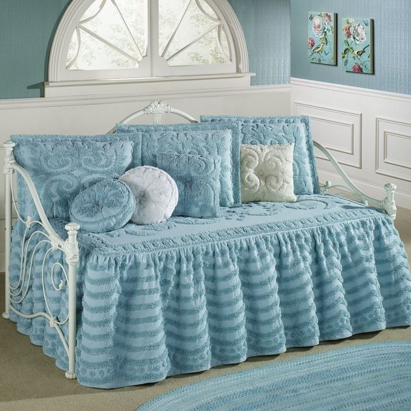 blue white covers set baby blue color pillow shams