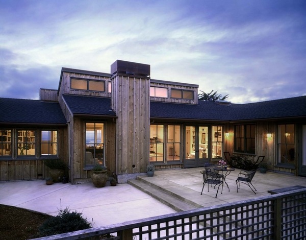 cedar natural finish contemporary home exterior