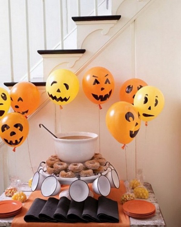 cheap halloween party decoration ideas balloons