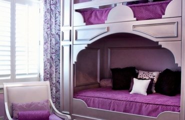 creative-bedroom-decorating-ideas-teenage-girls-super-cool-bunk-beds-purple-shades