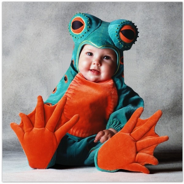 cute infant boy baby animals costumes frog