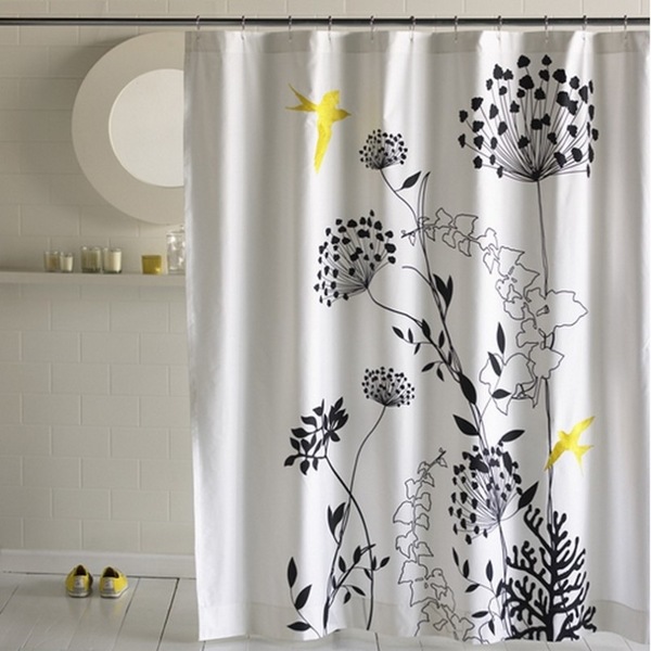  floral motifs birds small bathroom design