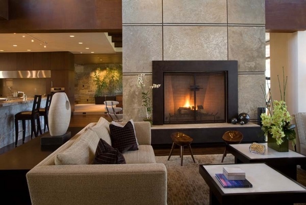 ideas fireplace surrounds modern living room