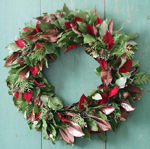 fresh -christmas-wreaths-ideas outdoor decorating ideas front door