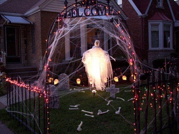 decorations outdoor spider web 