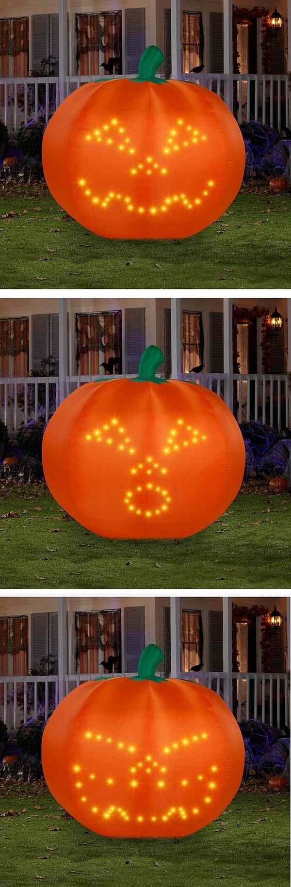 halloween inflatables garden decorating ideas pumpkin faces