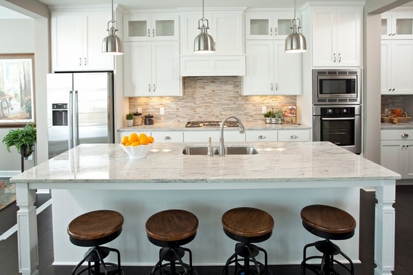  granite countertops ideas bar stools pendant lights