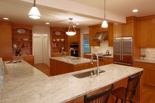  white granite modern kitchen countertops ideas