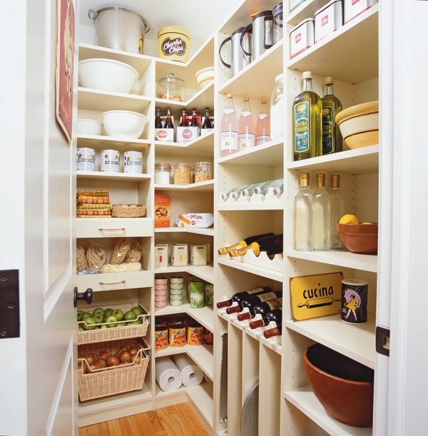 kitchen food ideas pantry organization shelves baskets