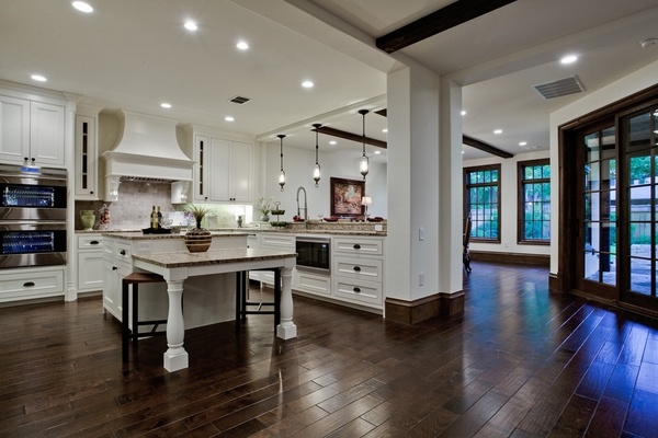 kitchen ideas white cabinets wood flooring