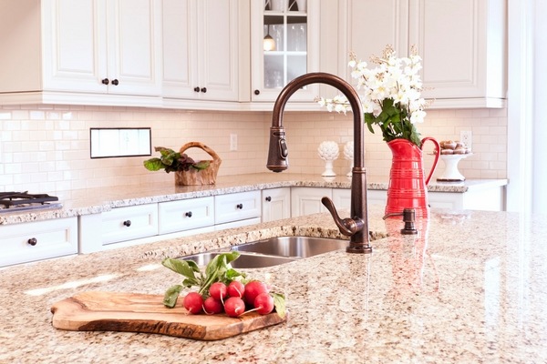 kitchen remodel granite countertops white cabinets