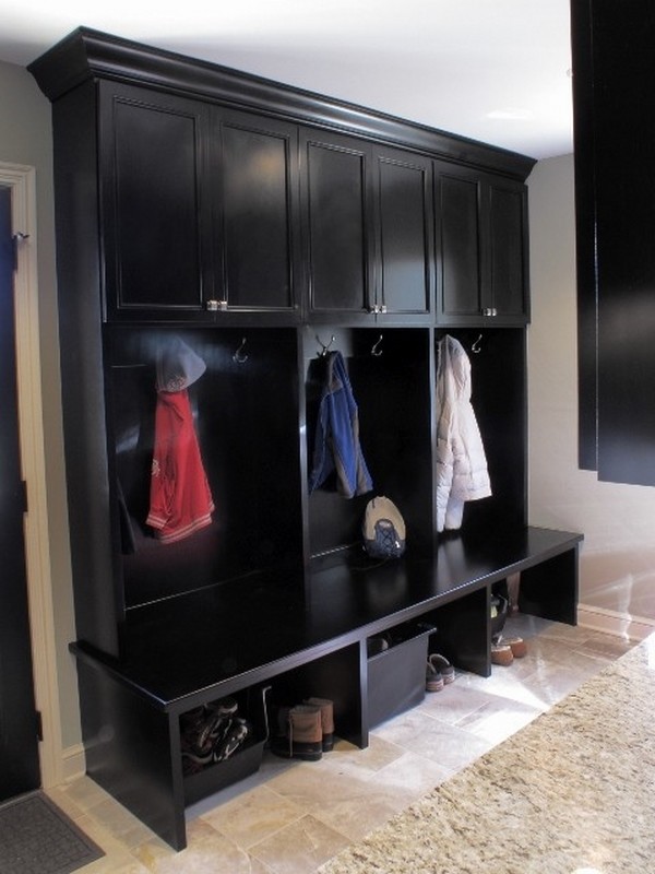 lockers for mudroom with bench black storage cabinets