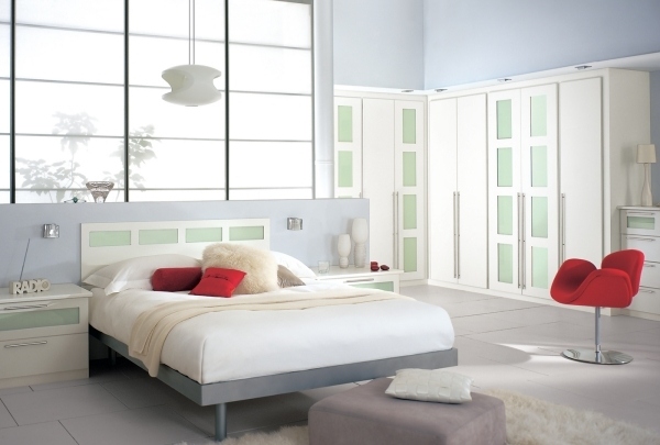 modern bedroom design ideas master bedroom designs white furniture large window red accents