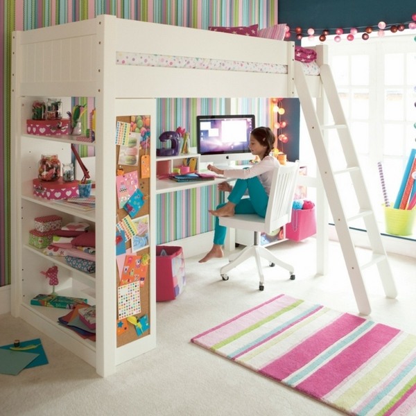 modern kids rooms teen bedroom furniture wooden bunk bed with ladder