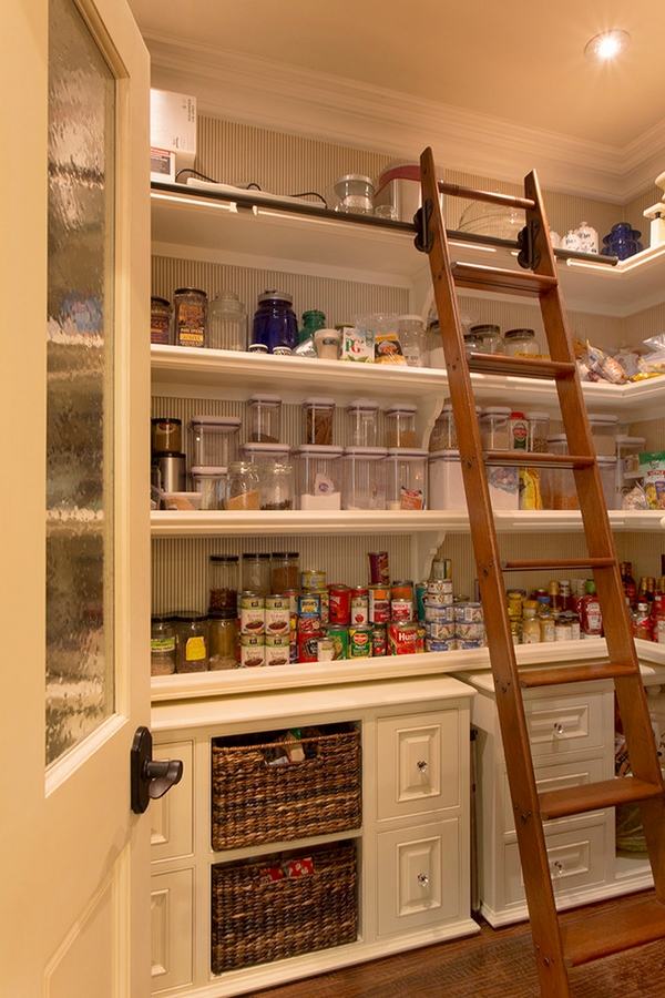 pantry organization tips shelving ladder