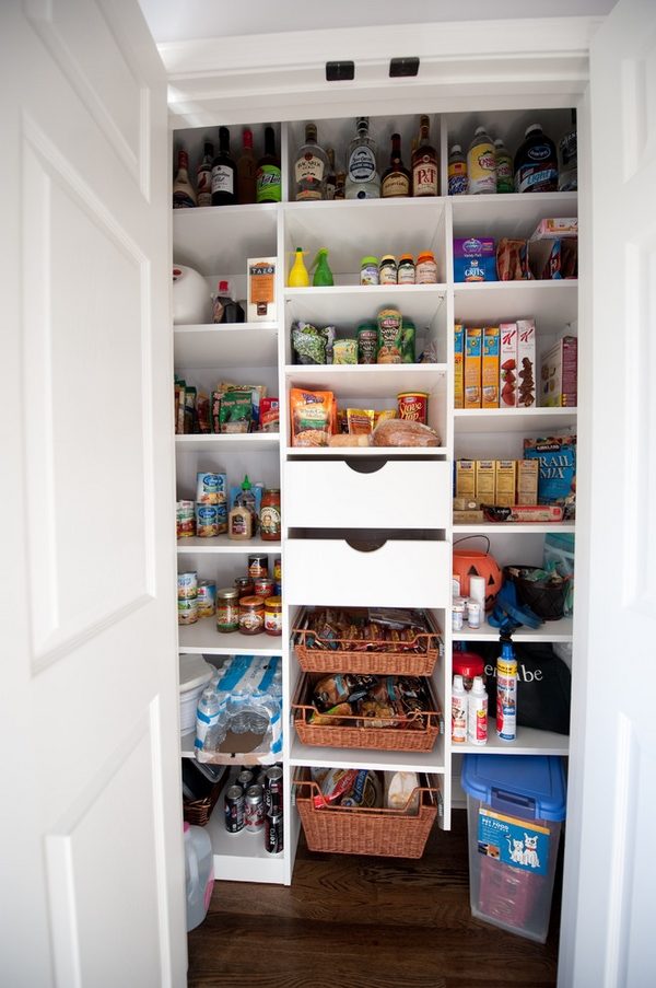 pantry shelving and organizers food space ideas