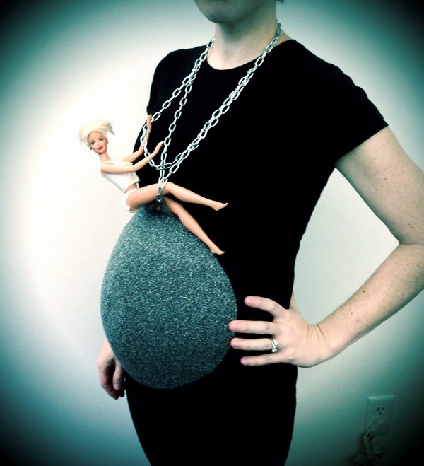 pregnant alien costume