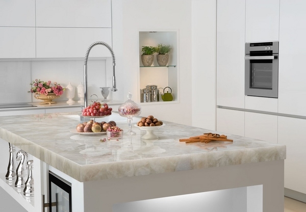 quartz vs granite countertops pros cons white kitchen design ideas