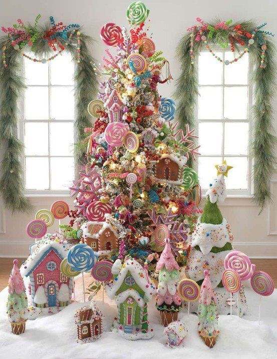 spectacular christmas tree decoration ideas candyland theme christmas candy